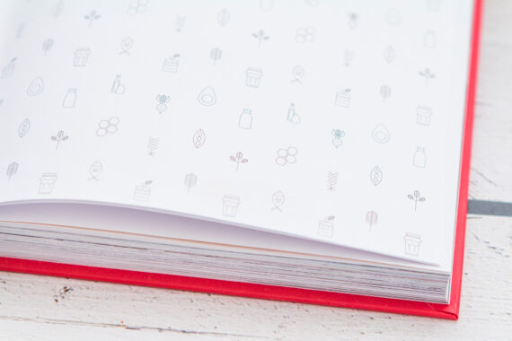 Superfood po polsku - książka kucharska - wyklejka z nadrukiem