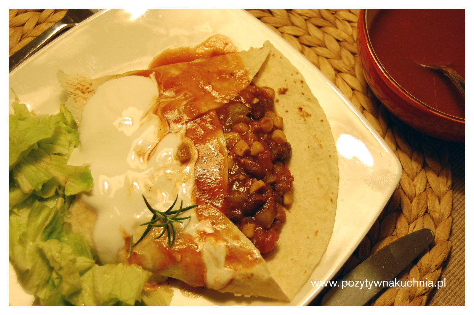 Tortilla z warzywami