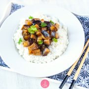 Bakłażan smażony z czosnkiem