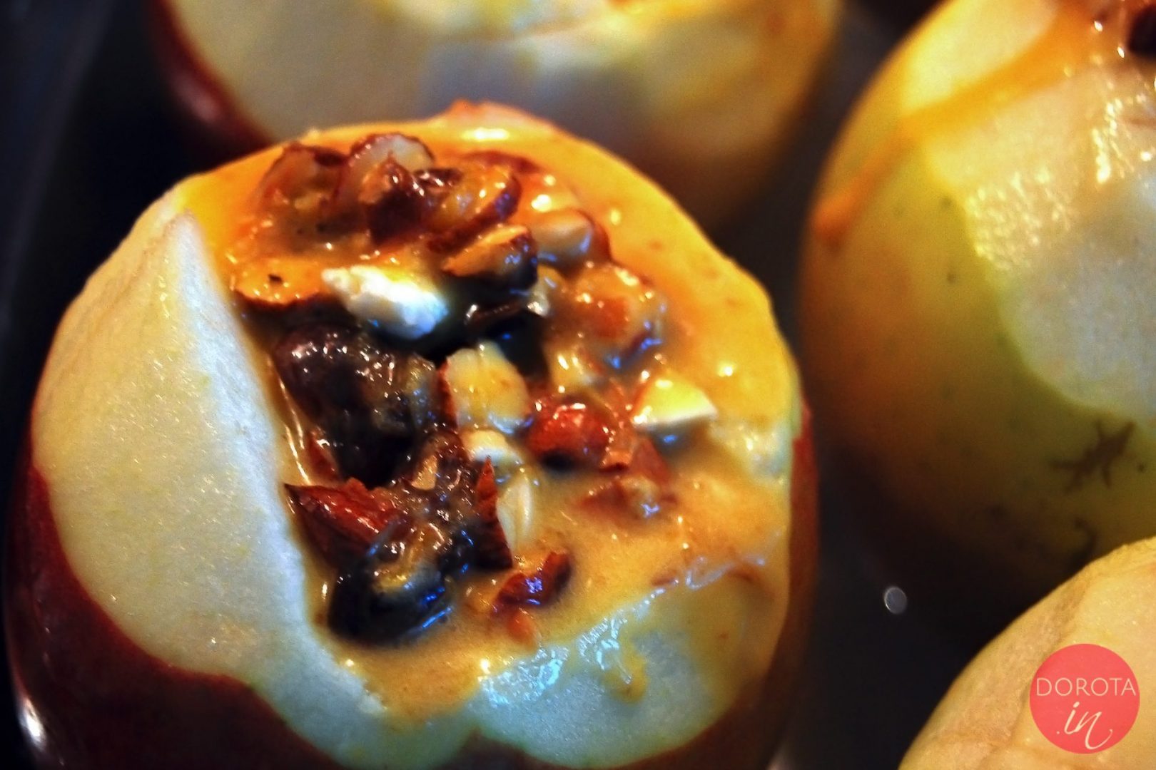Pieczone jabłka z nadzieniem - przed pieczeniem