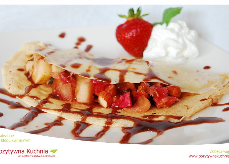 Naleśniki z rabarbarem