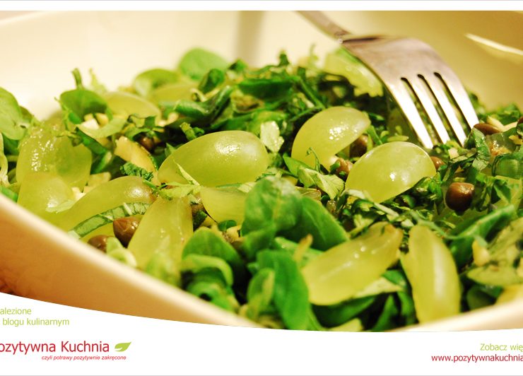 Roszponka z winogronami