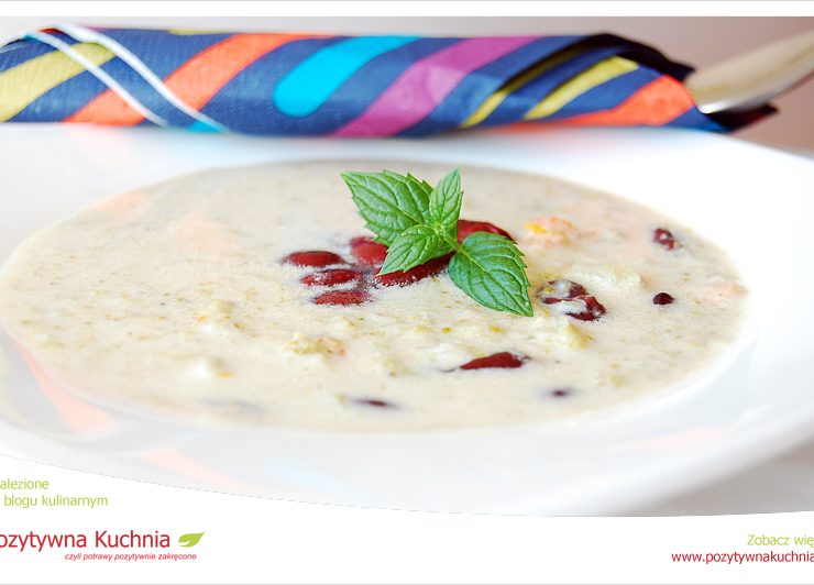 Zupa brokułowa z krewetkami