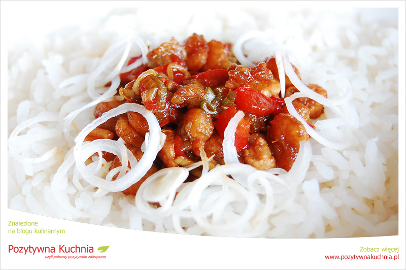 Smażone krewetki z porem