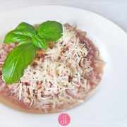 Risotto z czerwonym winem