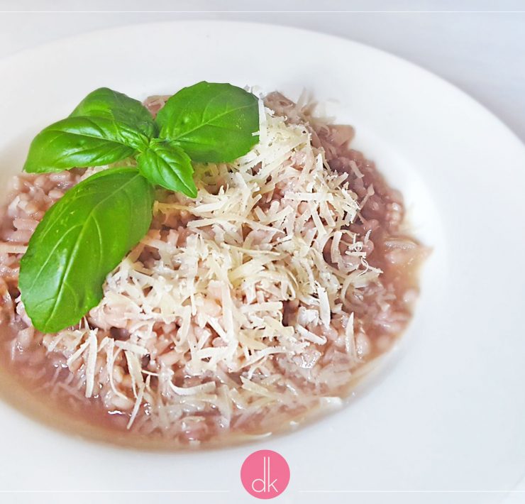 Risotto z czerwonym winem