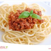 Spaghetti z pastą z zielonego kalafiora