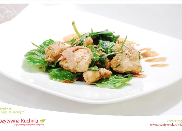 Grillowany kurczak na szpinaku