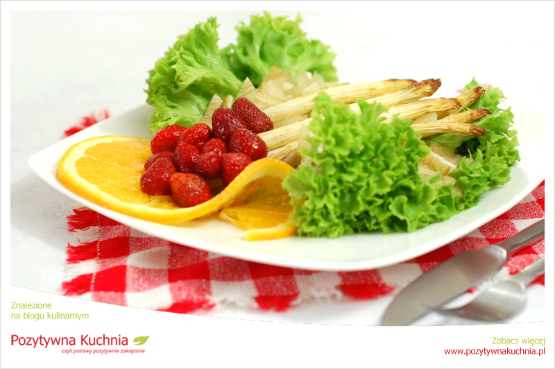 Grillowane białe szparagi o anyżowym aromacie