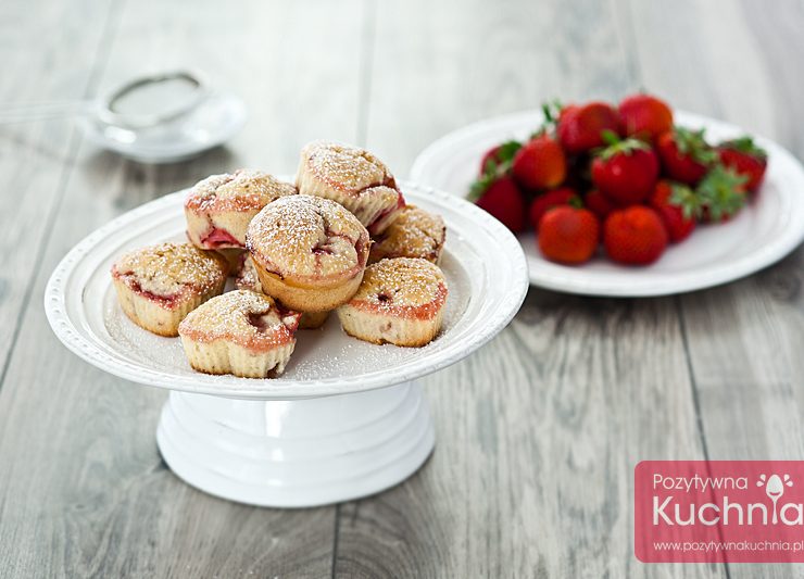 Muffiny z truskawkami