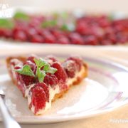 Tarta z malinami