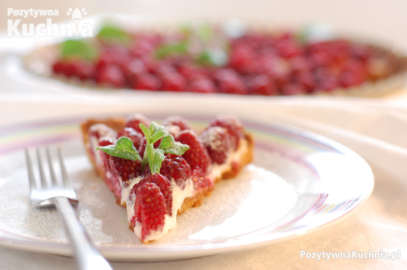 Tarta z malinami