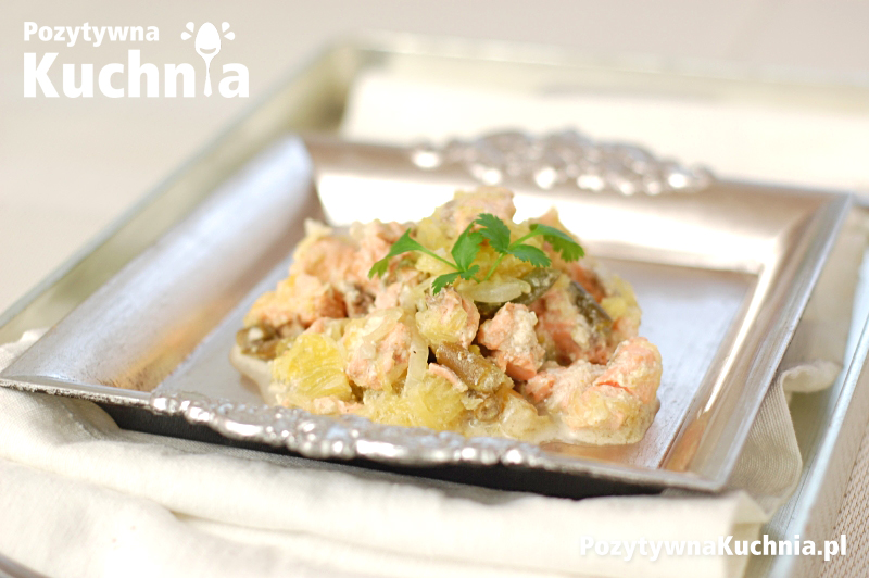 Łosoś w śmietanie