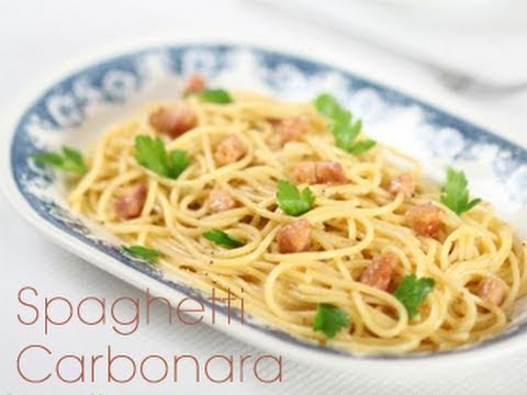 Kuchnia włoska spaghetti carbonara