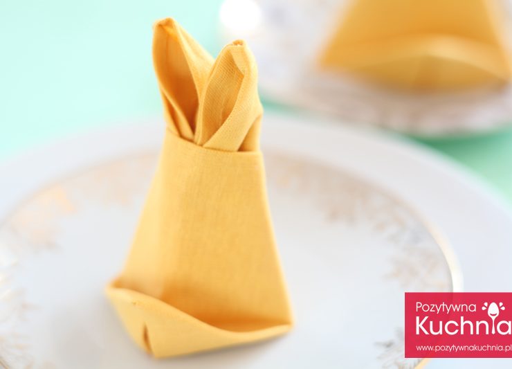 Serwetka w kształcie zajączka