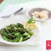 Szparagi cytrynowe z parmezanem