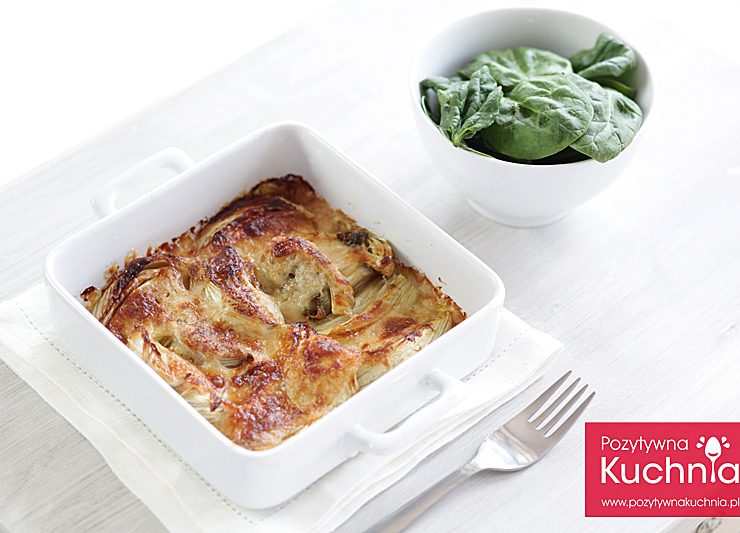 Koper włoski zapiekany w beszamelu