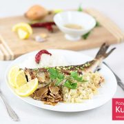 Cały dorsz grillowany na ostro