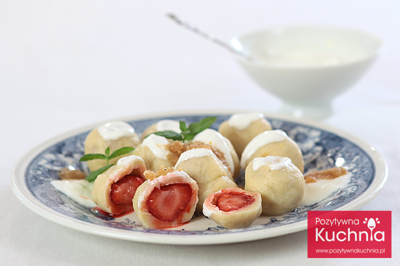 Knedle z truskawkami