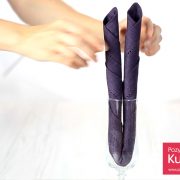 Serwetka - dwie świeczki