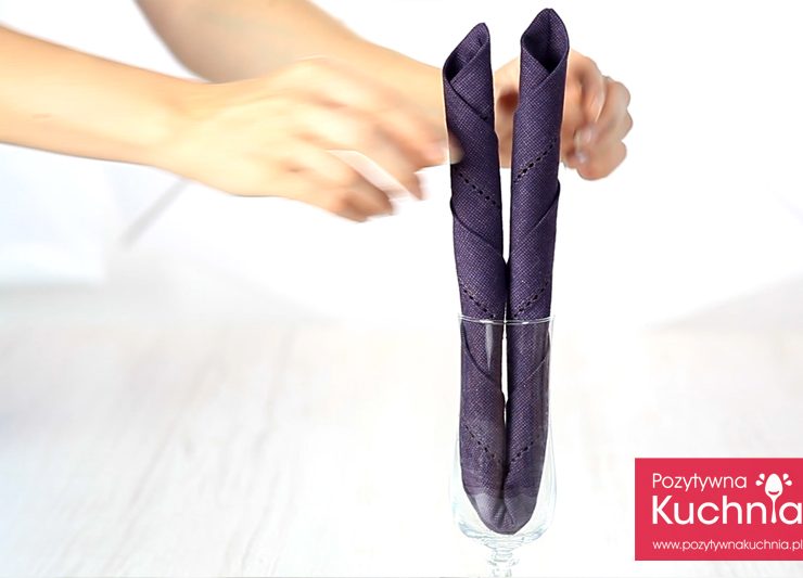 Serwetka - dwie świeczki