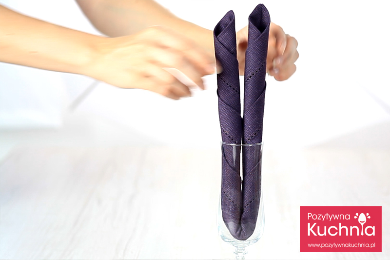 Serwetka - dwie świeczki