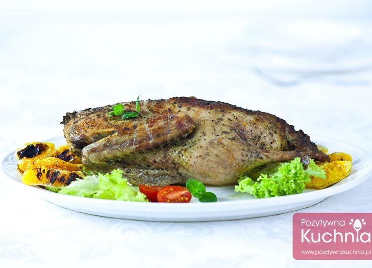 Kaczka pieczona z pomarańczami