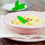 Makaron z serem na słodko