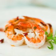 Smażone krewetki na maśle