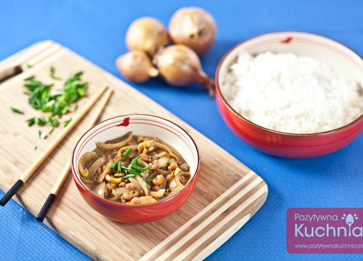 Krewetki z sosem sojowym