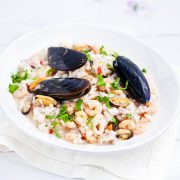 Risotto z owocami morza