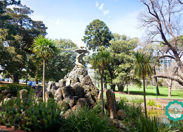 Fontanna w Fitzroy Gardens