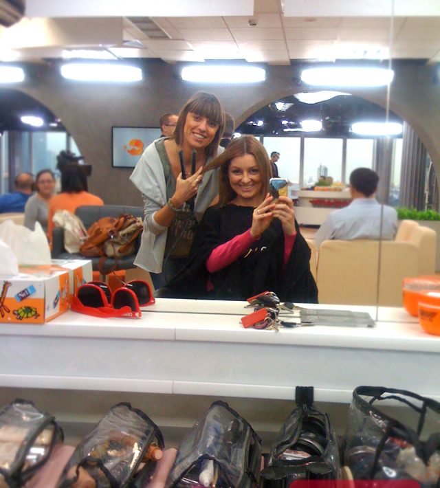 Makijaż i fryzura w studiu Dzień Dobry TVN