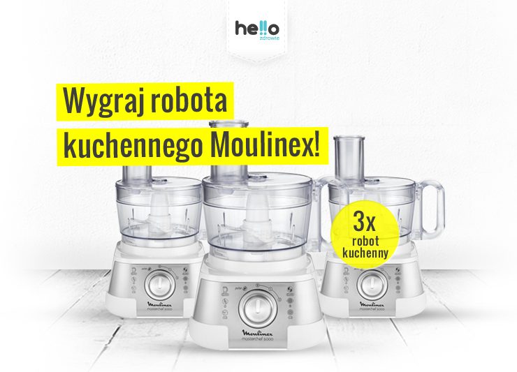Konkurs z HelloZdrowie.pl - 3 roboty Moulinex do wygrania