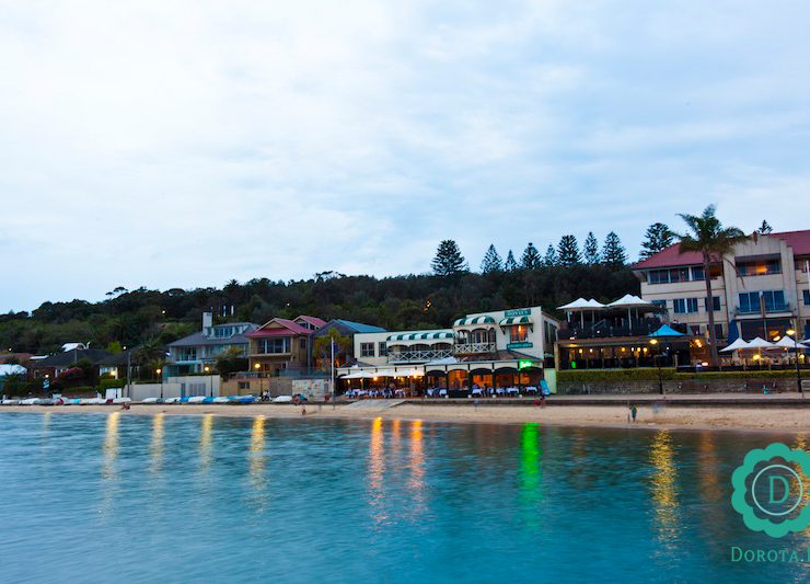 Watsons Bay po zachodzie słońca