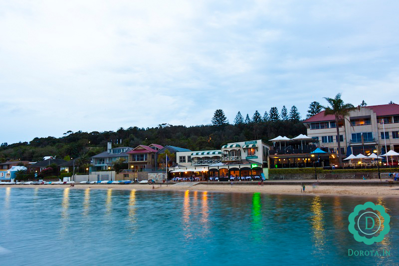 Watsons Bay po zachodzie słońca