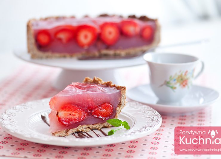 Szarlotka z truskawkami