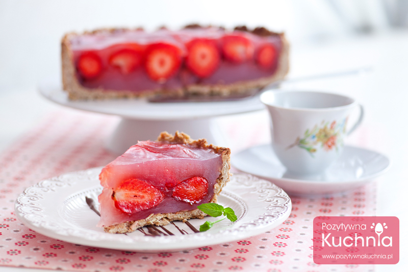 Szarlotka z truskawkami