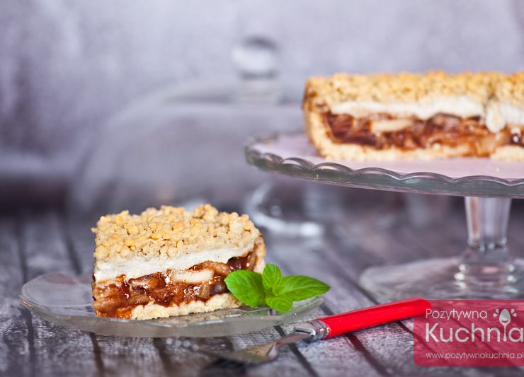 Szarlotka z budyniem