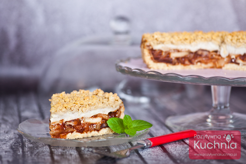 Szarlotka z budyniem