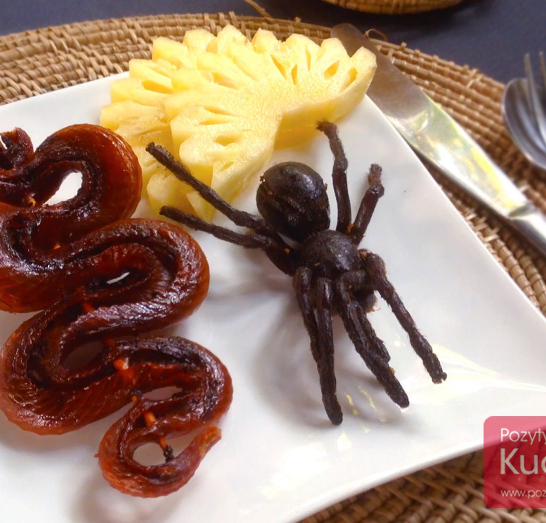 Wąż i pająk - do zjedzenia w Kambodży