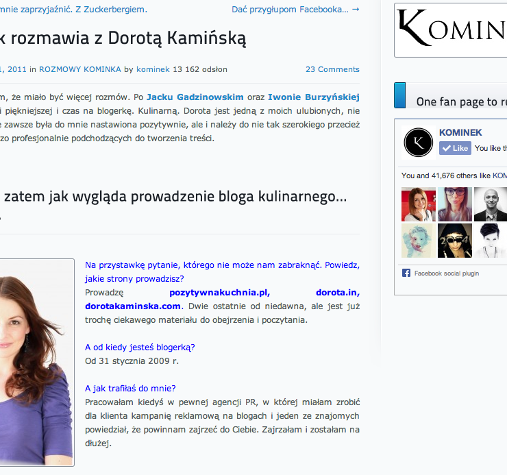 Wywiad na Kominek.TV