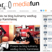 Dorota Kamińska i PozytywnaKuchnia.pl na Mediafun.pl
