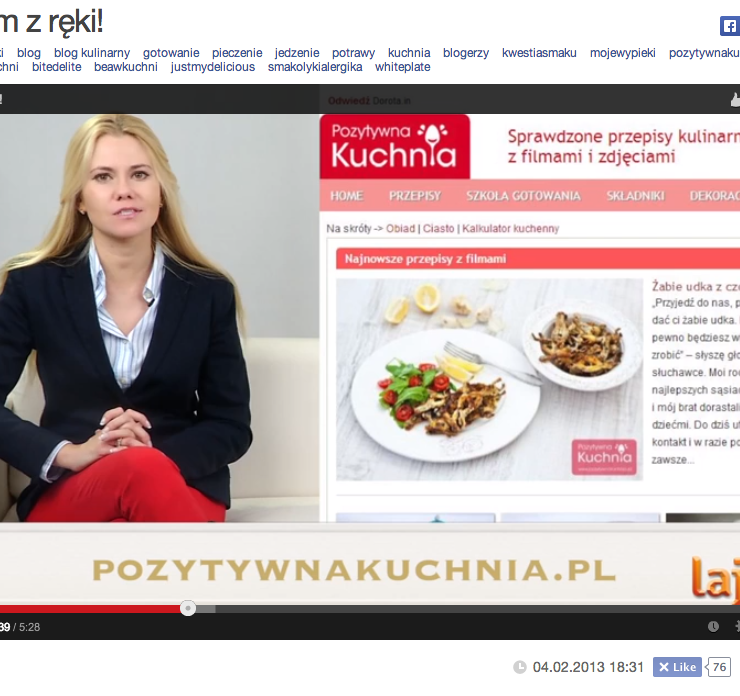 PozytywnaKuchnia.pl w rankingu na Syrenki.TV