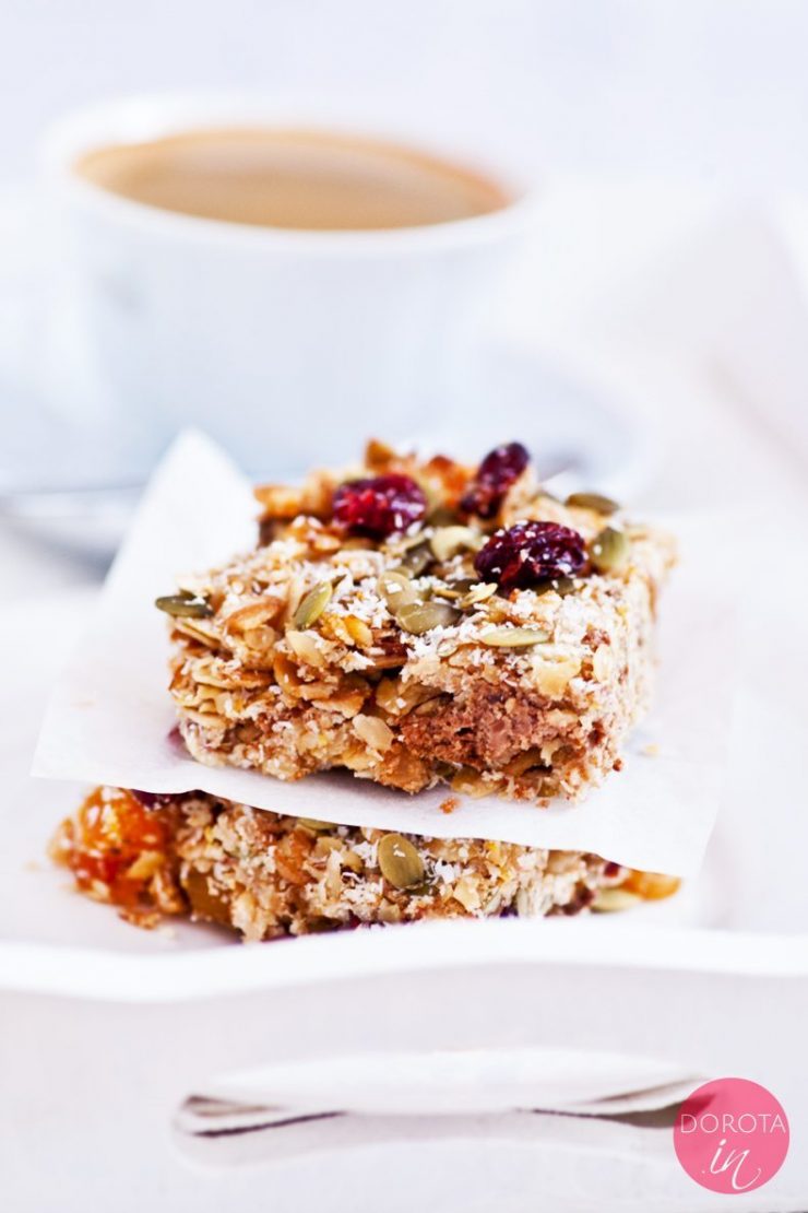 Flapjack ciasto granola bar przepis Dorota Kamińska