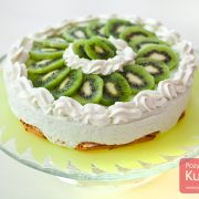 Sernik na zimno z kiwi