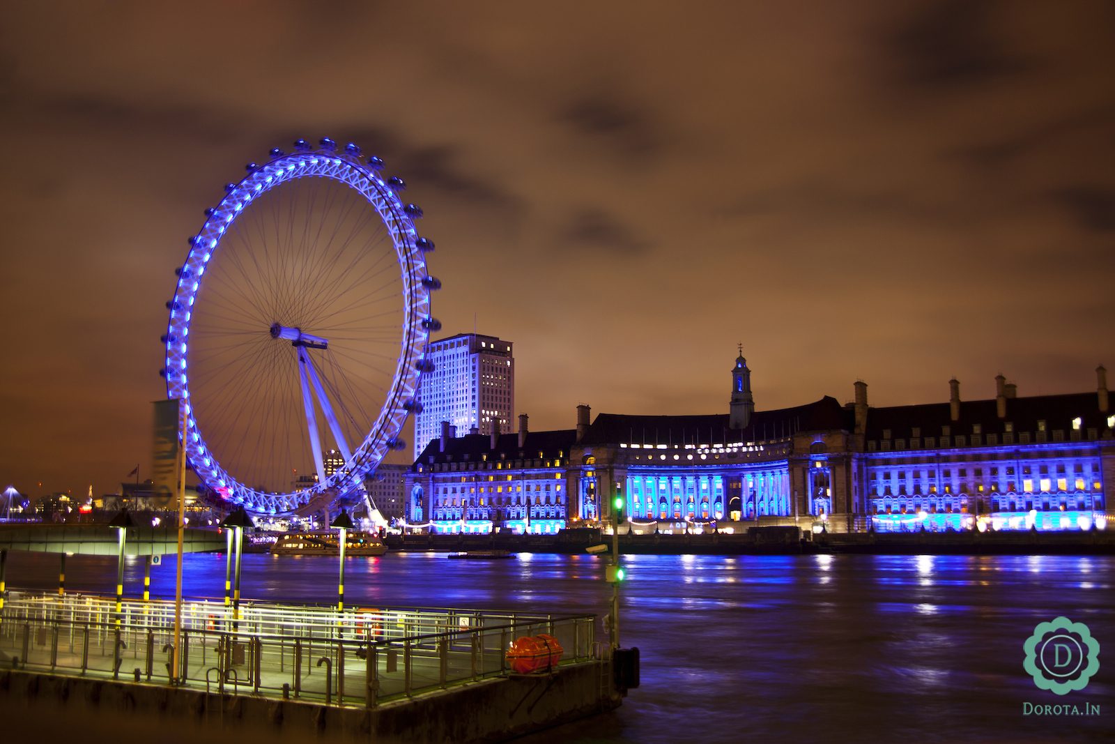 London Eye in the night