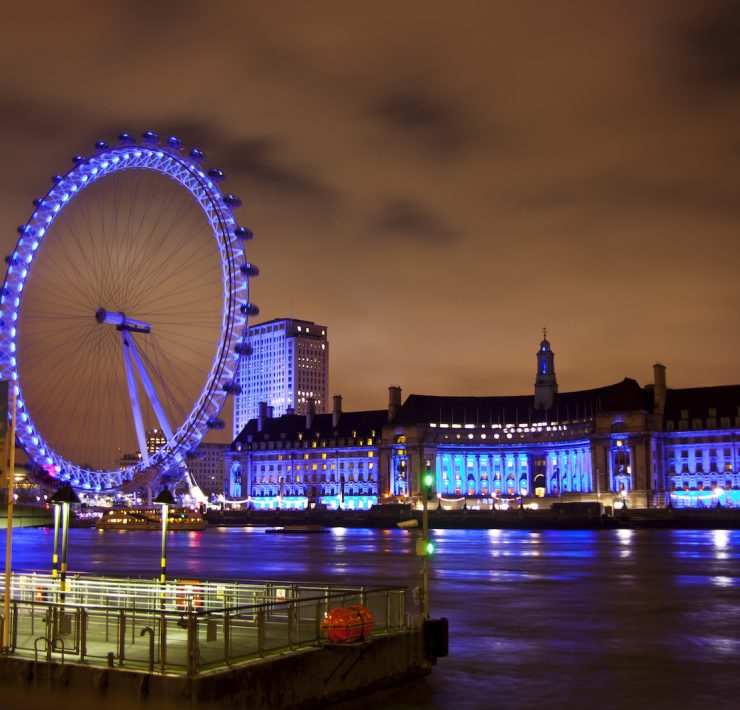 London Eye in the night