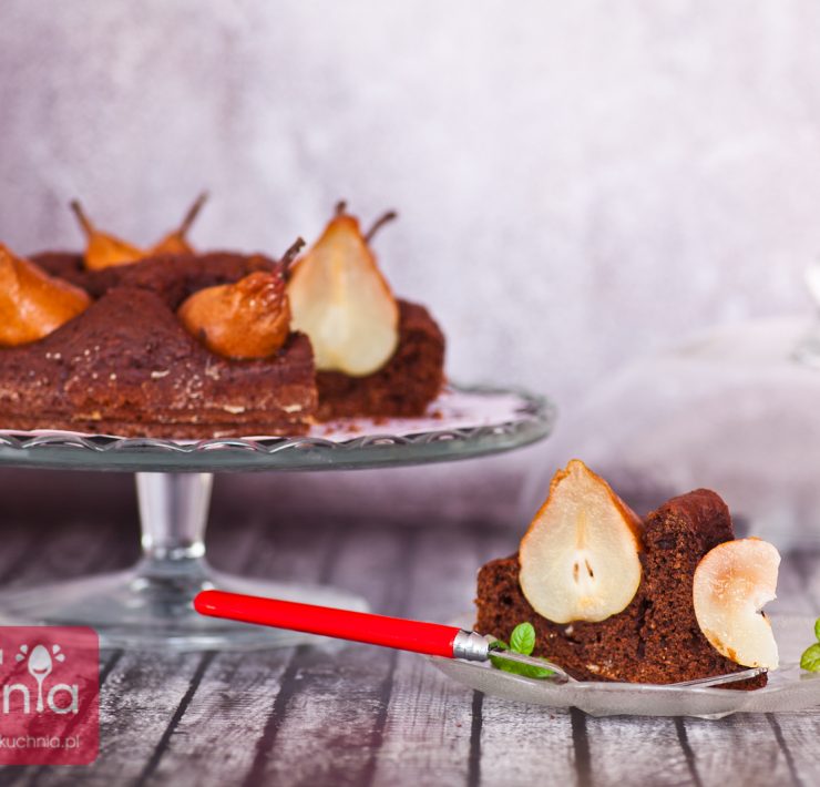 Ciasto czekoladowe z gruszkami
