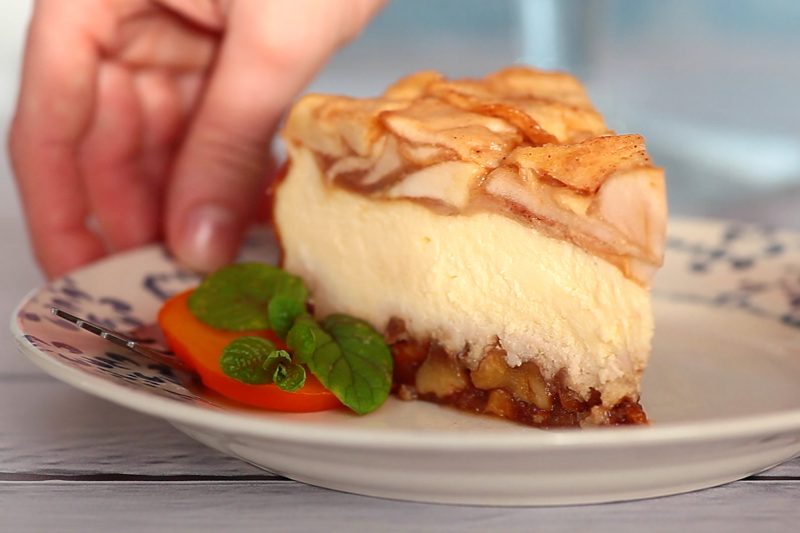 Sernik z jabłkami - krok 9